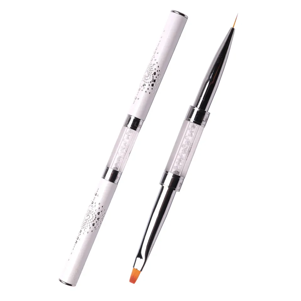 Komilfo Double Gel flat 4 Liner 7 pennello unghie doppia punta
