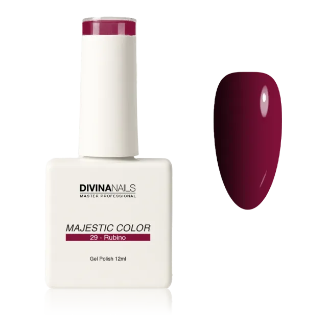 Diva Nails Majestic Color 29 Rubino semipermanente 12ml rosso