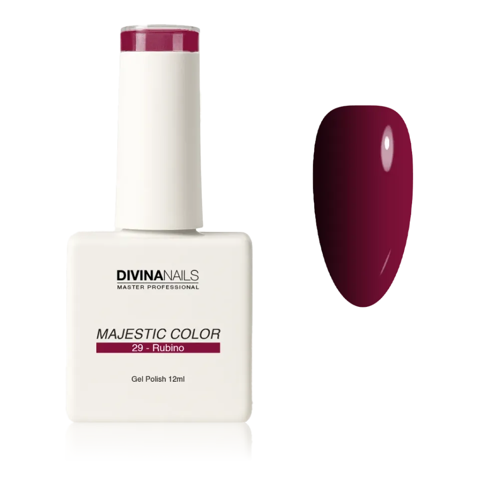 Diva Nails Majestic Color 29 Rubino semipermanente 12ml rosso