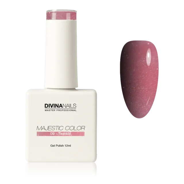 Diva Nails Majestic Color 09 Twinkle semipermanente 12ml rosa