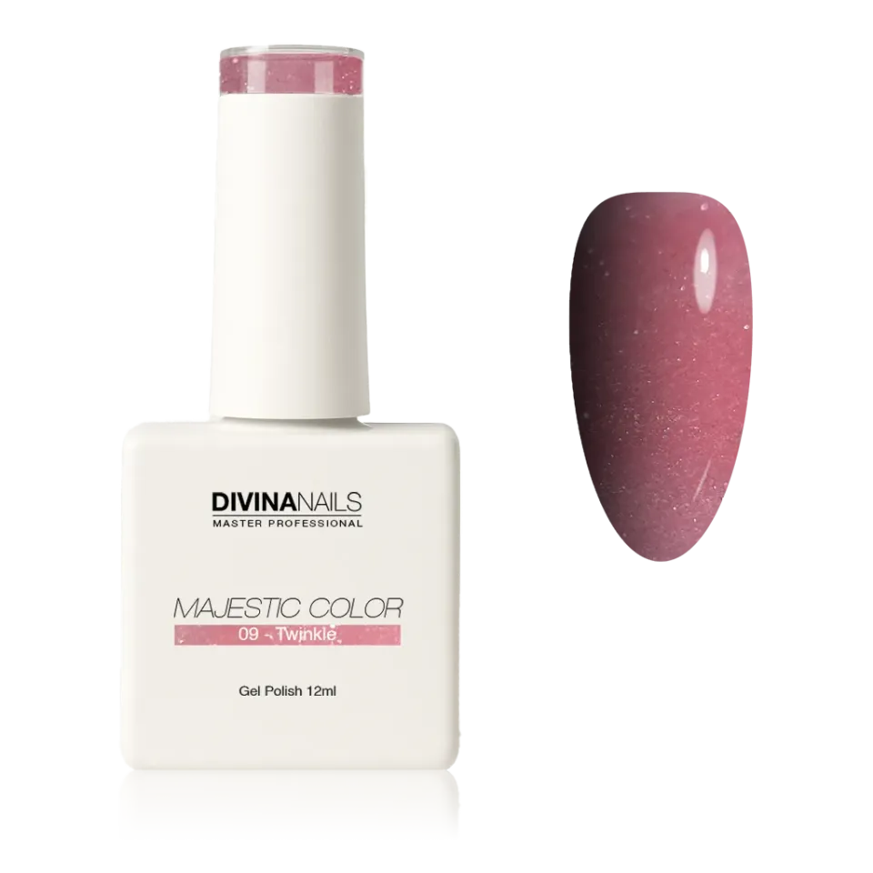Diva Nails Majestic Color 09 Twinkle semipermanente 12ml rosa