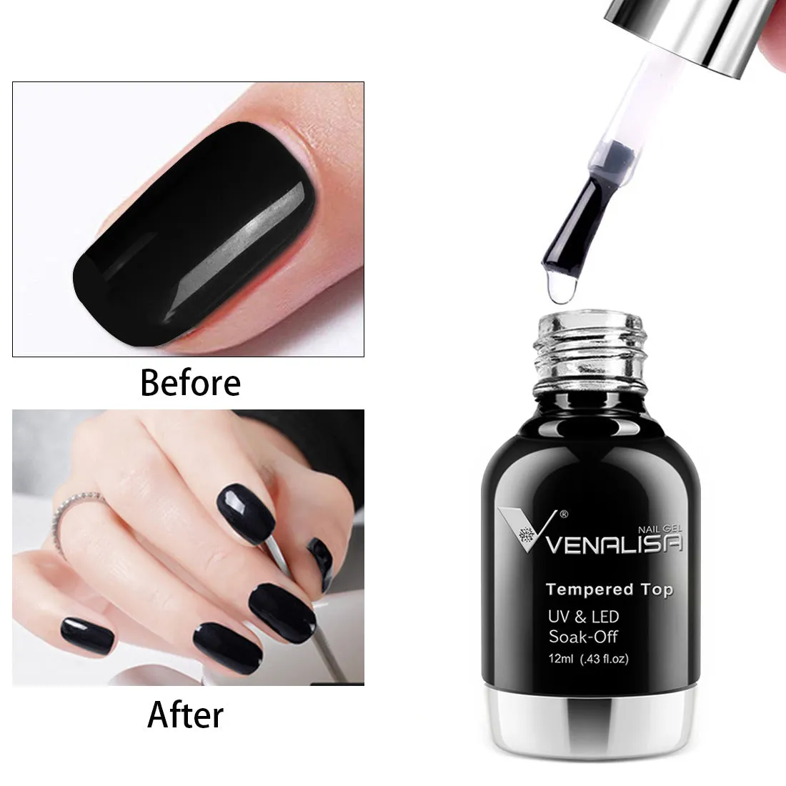Venalisa TopT top coat temperato semipermanente 12ml lucido