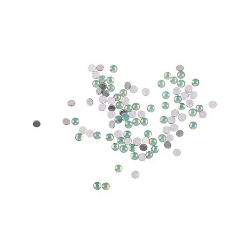 Komilfo Green Opal strass unghie 100 pz misura 3 verde