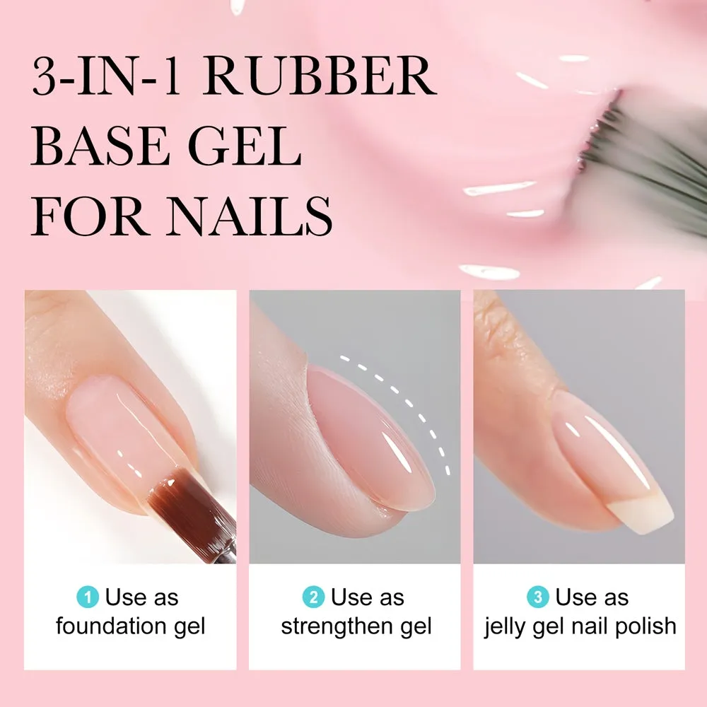 Venalisa Rubber Base Smalto Gel 6x7,5ml Nude Rosa Rinforzante