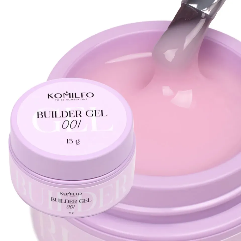 Komilfo Builder Gel 001 gel unghie 15 g costruttore