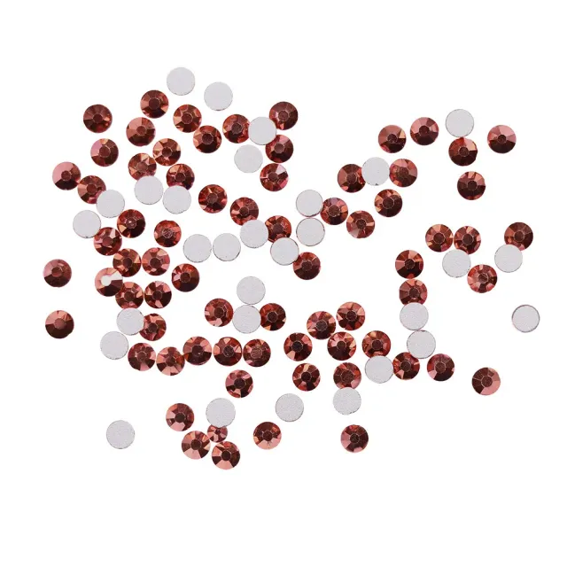 Komilfo Rose Gold strass unghie misura 10 100 pz
