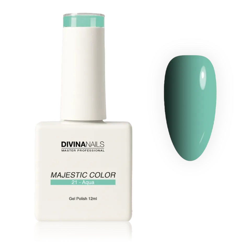 Diva Nails Majestic Color 21 Aqua Smalto 12ml Pastello