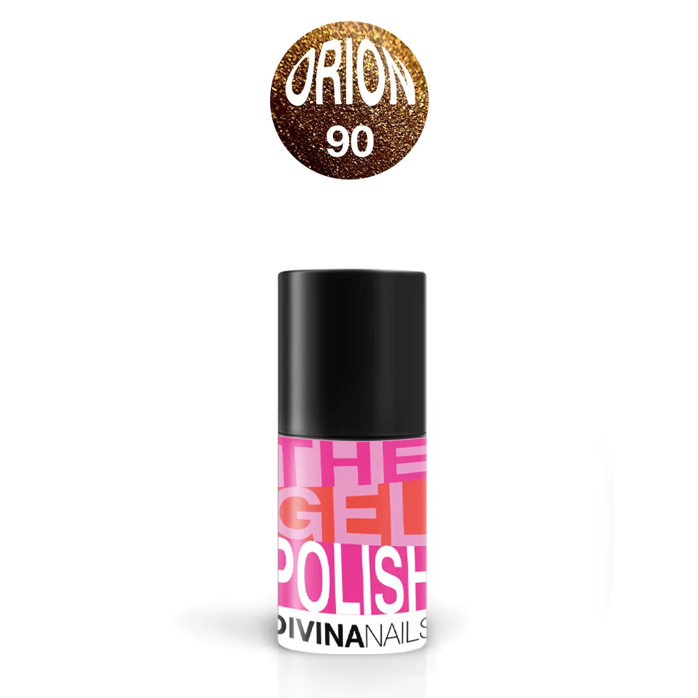 Diva Nails The Gel Polish 90 Orion semipermanente 8ml oro glitter