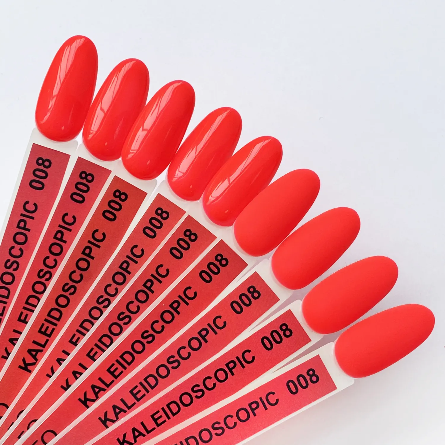 Komilfo Kaleidoscopic K008 smalto gel rosso neon 8 ml