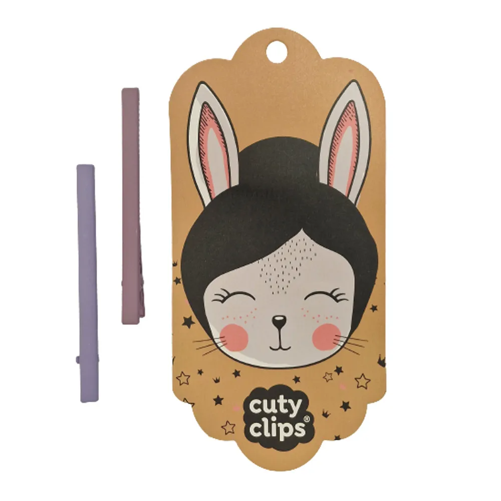 Snails Cuty Clips Moon Rabbit mollette viola 2 pz