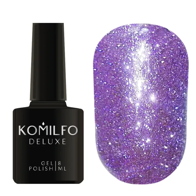 Komilfo Liquid Glam Gel LGG008 gel unghie 8 ml viola