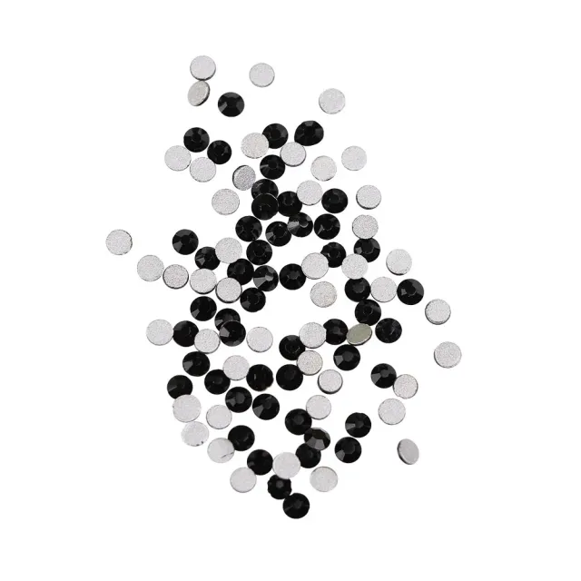 Komilfo strass Jet Black misura 5 100 pezzi nero intenso