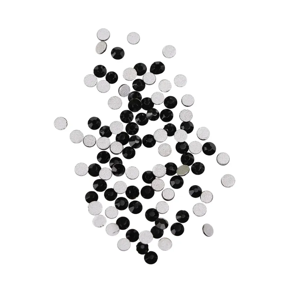 Komilfo strass Jet Black misura 5 100 pezzi nero intenso