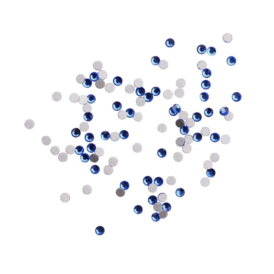 Komilfo strass Cobalt misura 4 100 pz blu intenso