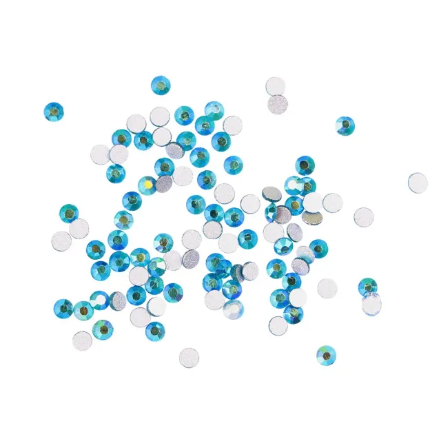 Komilfo Strass Blue Zircon AB nail art 100 pz misura 5