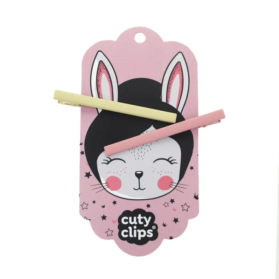 Snails Cuty Clips Moon Rabbit mollette 2pz giallo rosa