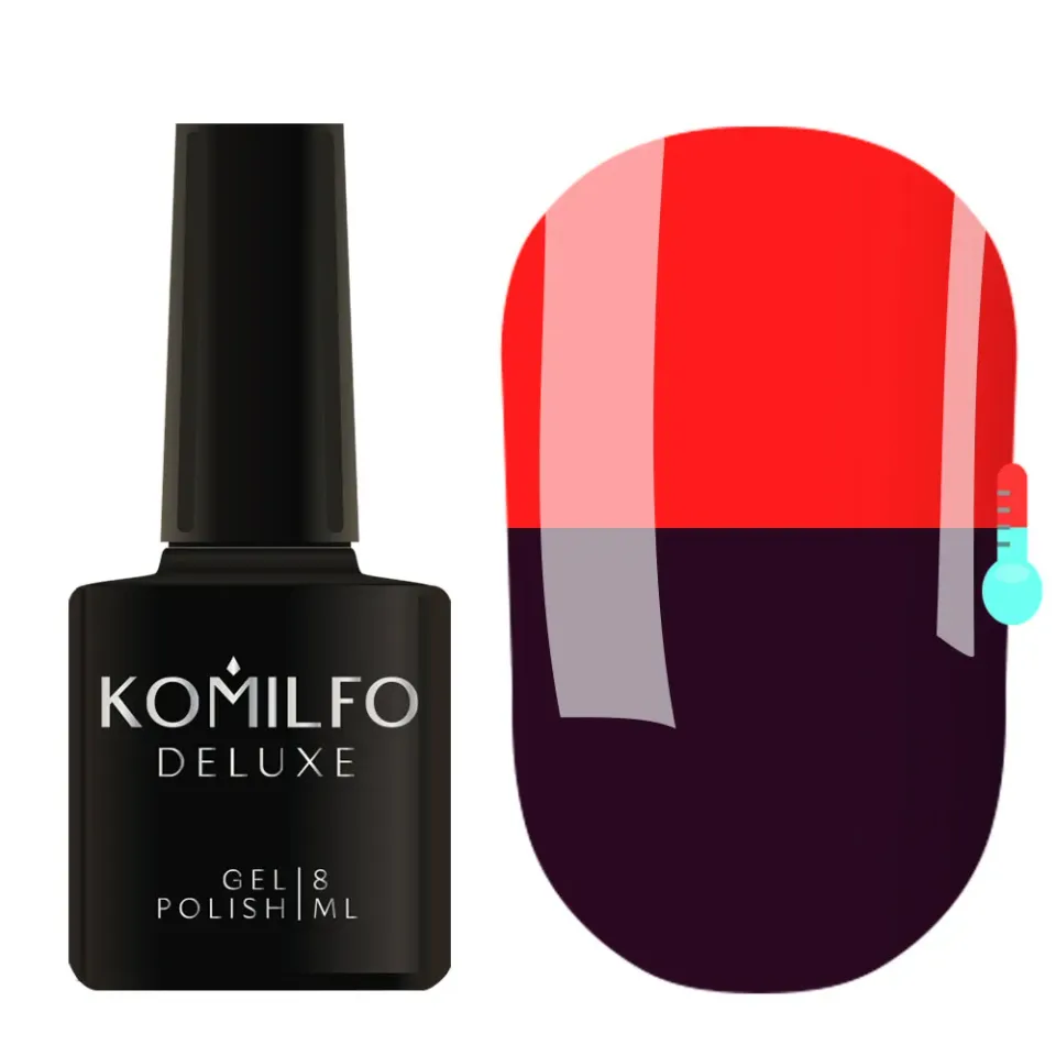 Komilfo DeLuxe Termo C008 semipermanente 8 ml viola-rosso