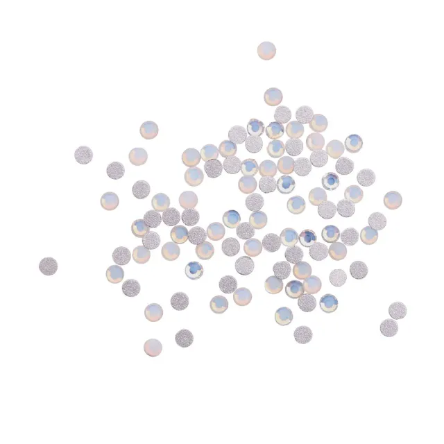 Komilfo Rhinestones White Opal strass unghie misura 6 da 100pz