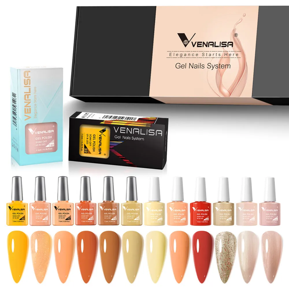 Venalisa Sunshine Kiss set smalti semipermanenti 12 colori 7,5ml