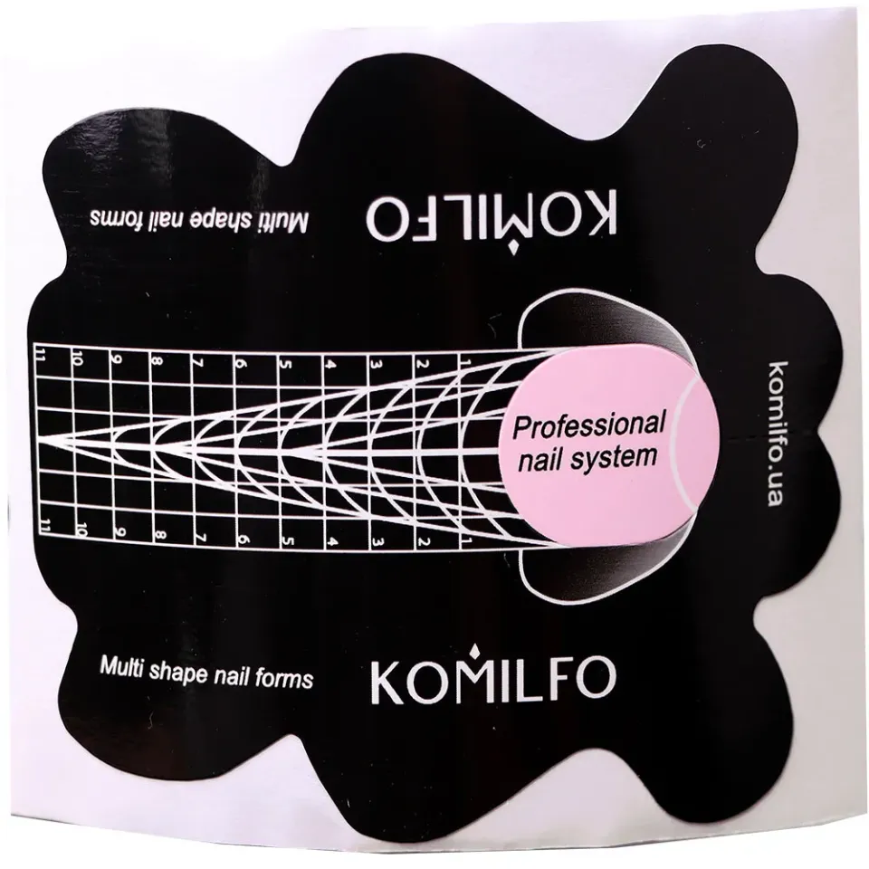 Komilfo Multi Shape cartine ricostruzione unghie 10 pz adesive