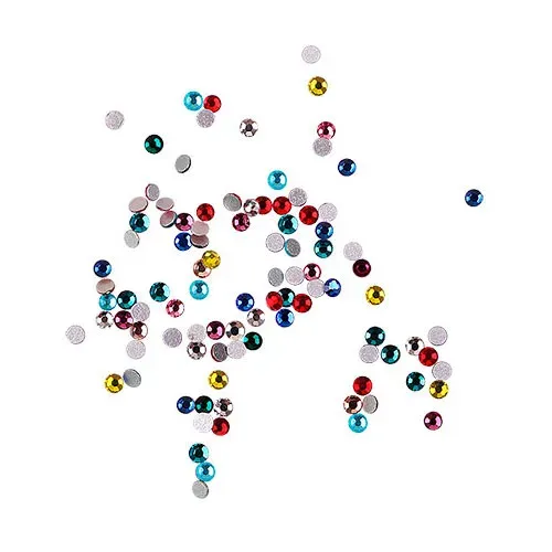 Komilfo strass mix decorazione unghie 100 pz multicolor