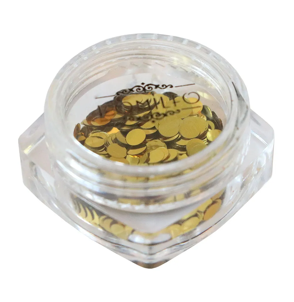 Komilfo Disco Design 027 decorazioni unghie oro 3 mm 1 g