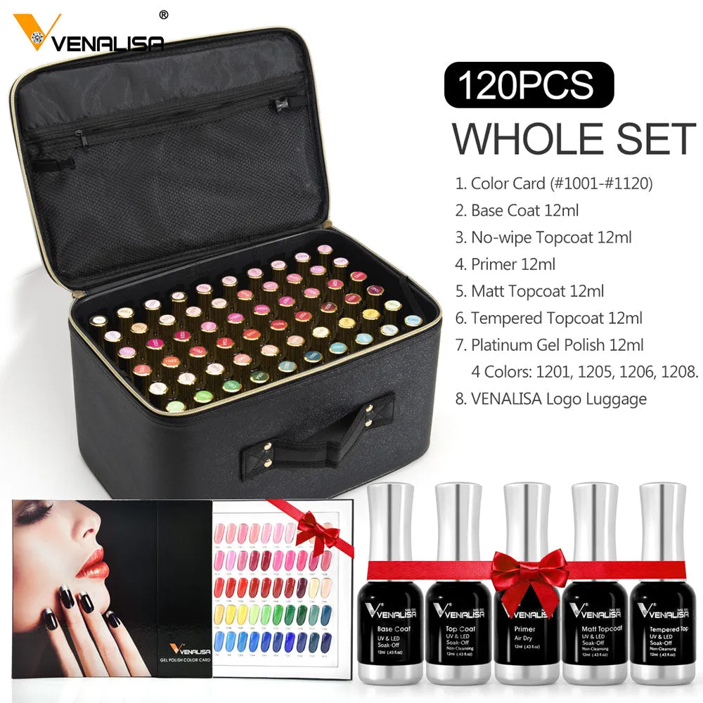 Venalisa Whole Set kit smalti gel 120 pezzi 12ml coprente