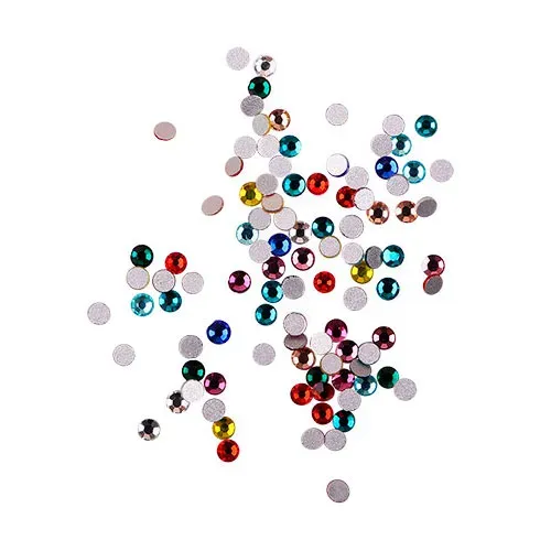 Komilfo strass unghie mix 100 pz multicolore misura 5