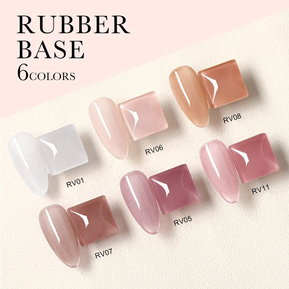 Venalisa Rubber Base Smalto Gel 6x7,5ml Nude Rosa Rinforzante