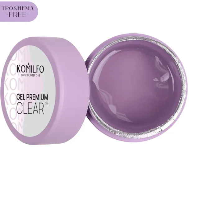 Komilfo Premium Gel Unghie Clear 30g HEMA TPO free
