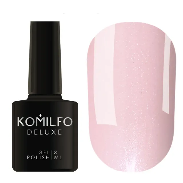 Komilfo Deluxe D030 smalto semipermanente rosa beige shimmer 8 ml