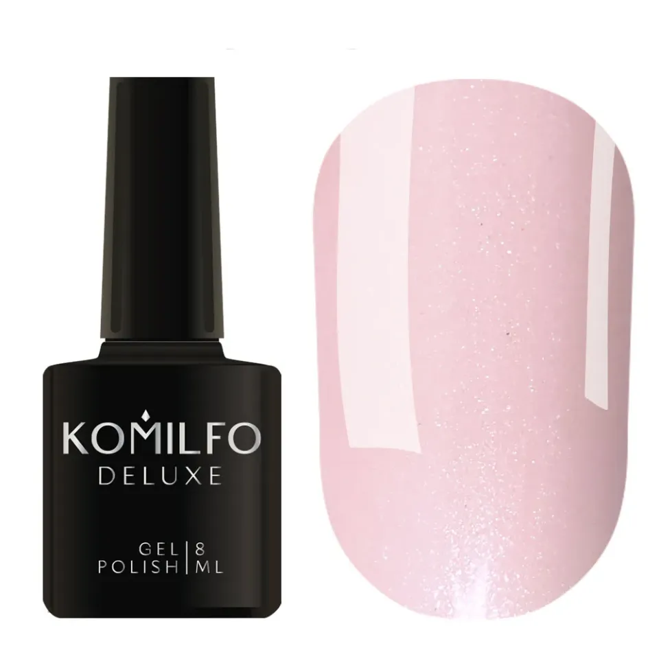 Komilfo Deluxe D030 smalto semipermanente rosa beige shimmer 8 ml