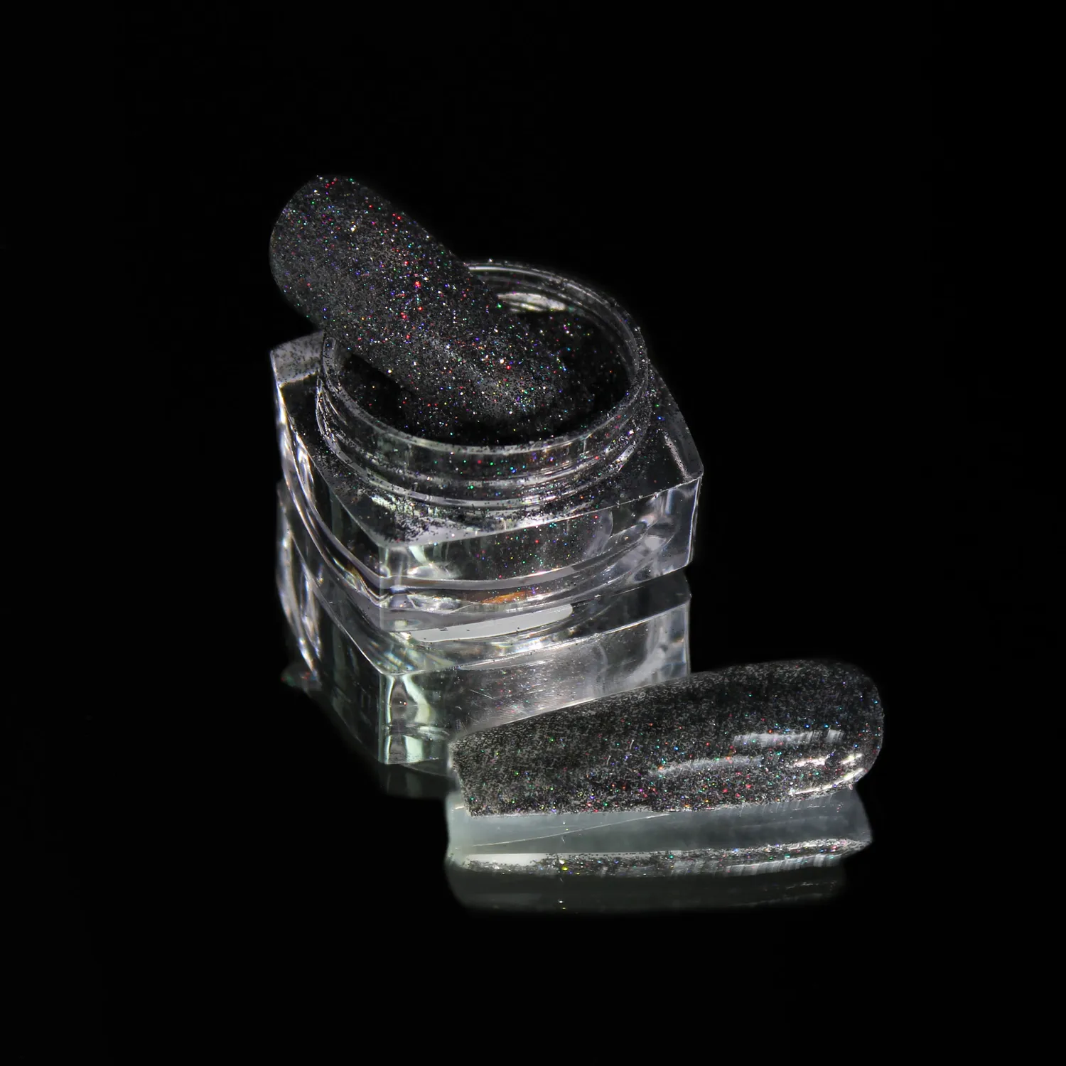 Komilfo Spangles 014 glitter unghie grafite olografico 2,5 g