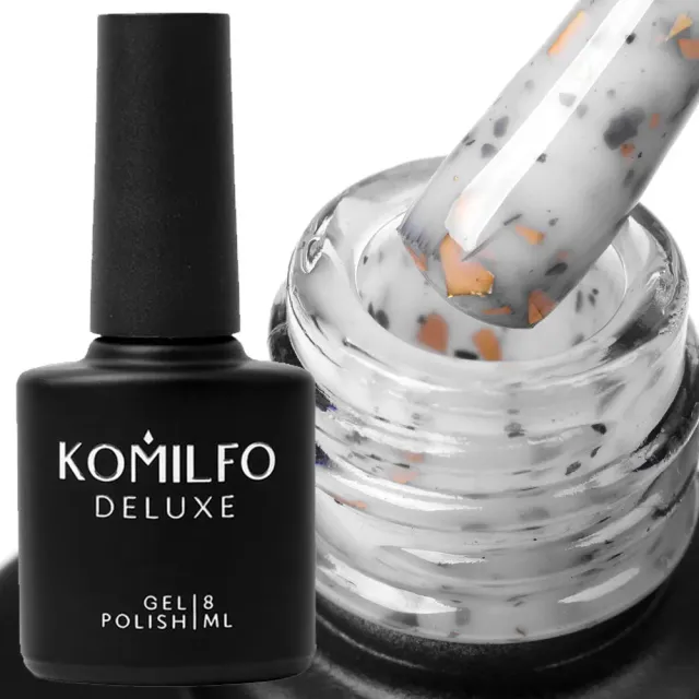 Komilfo Potal Base P019 base semipermanente 8 ml bianca oro