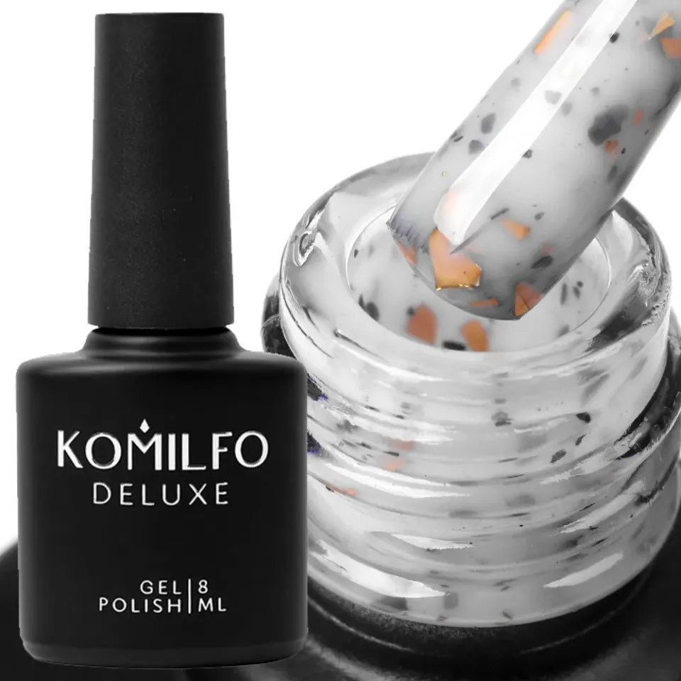 Komilfo Potal Base P019 base semipermanente 8 ml bianca oro