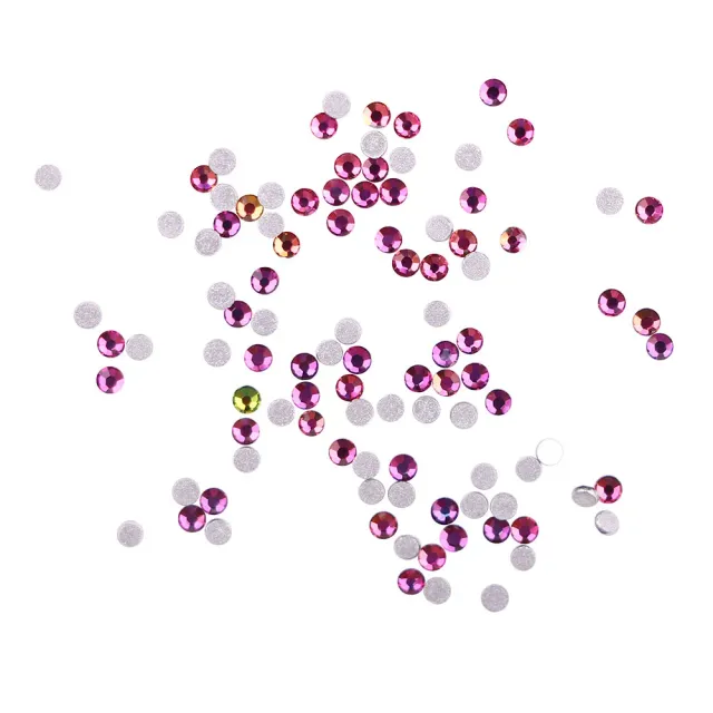 Komilfo Rainbow strass unghie misura 3 confezione 100 pz