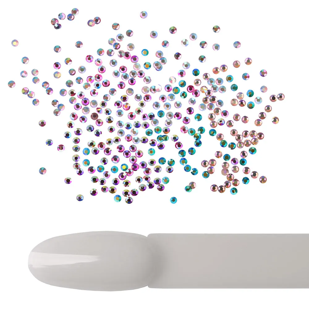 Komilfo Six-Mix Aurora strass unghie 1600 pz ss3 effetto aurora