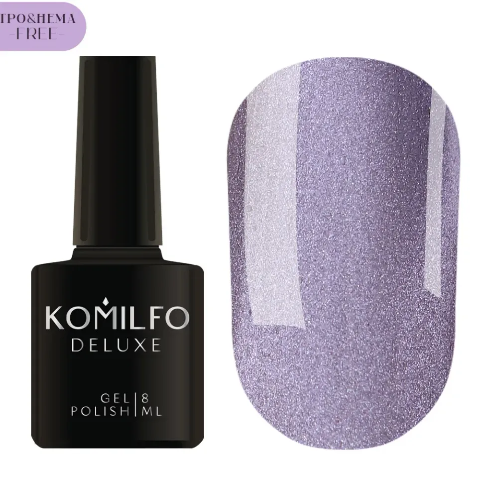 Komilfo Silk Cat Eye 004 smalto magnetico 8 ml lilla HEMA free