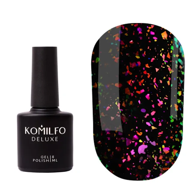 Komilfo No Wipe Chameleon Top top con unicorn flakes 8 ml