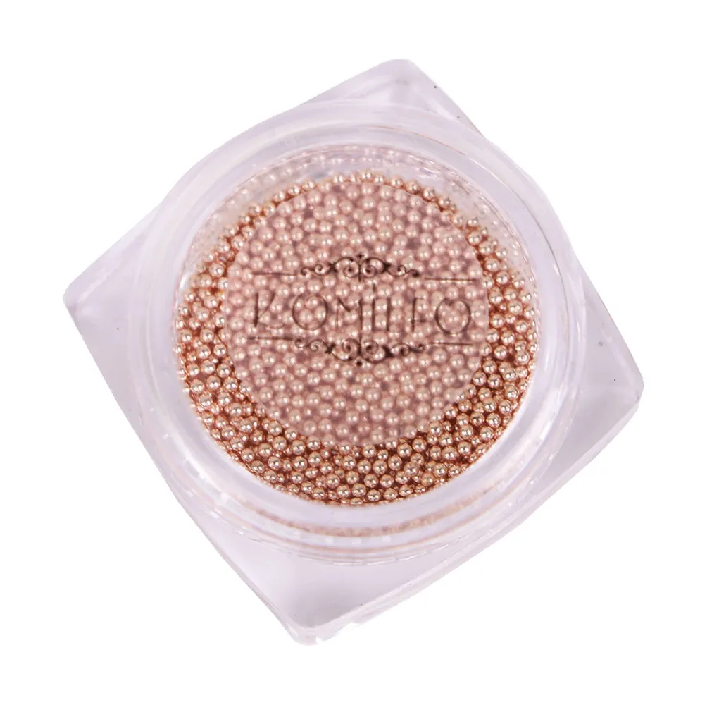 Komilfo Microperle metallo caviar unghie rose gold 1 mm 6 g