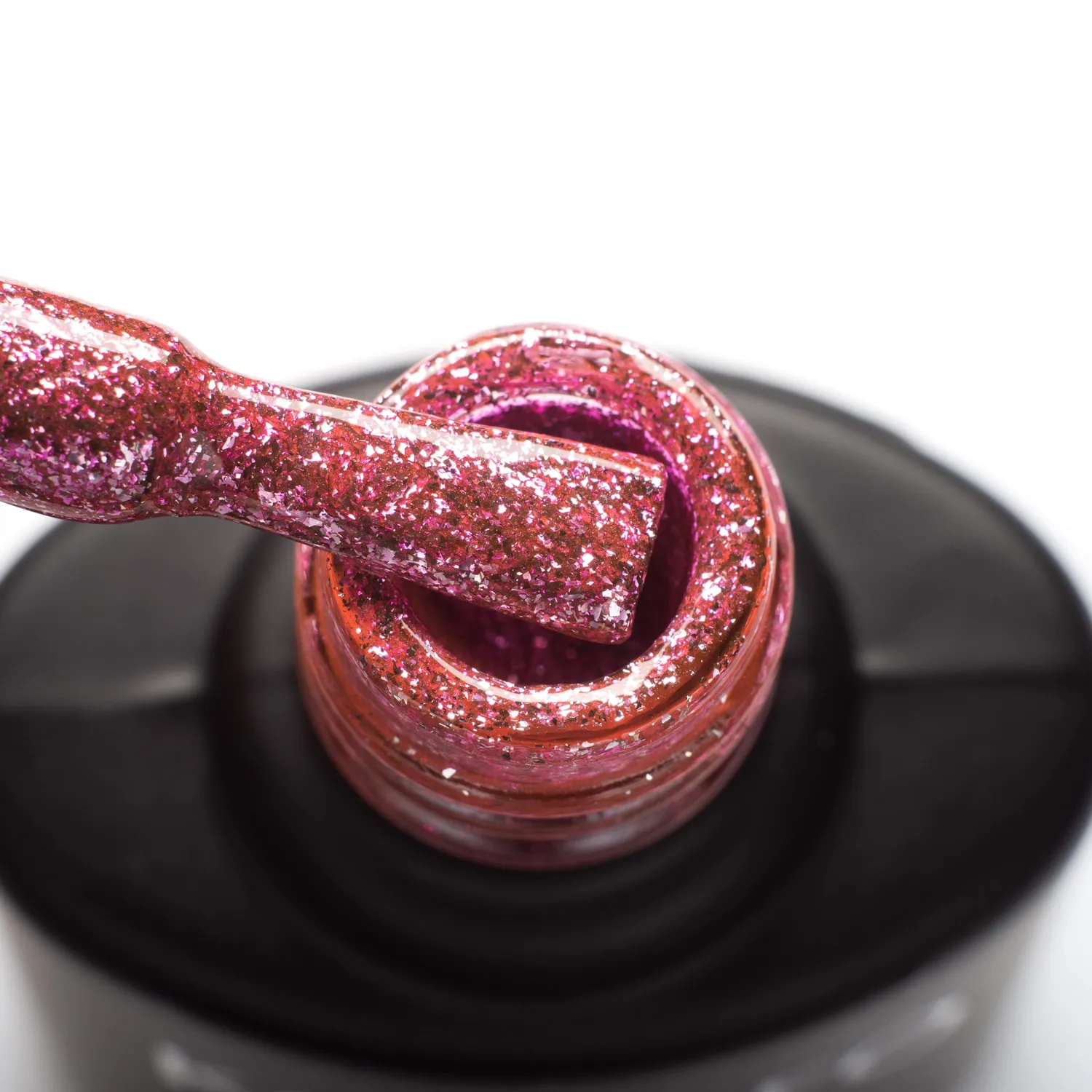 Komilfo Liquid LGG011 gel 8 ml rosa glitter