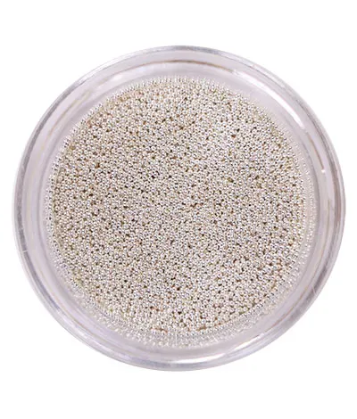 Komilfo Bouillons microperle unghie argento 0,4 mm 6 g metallo