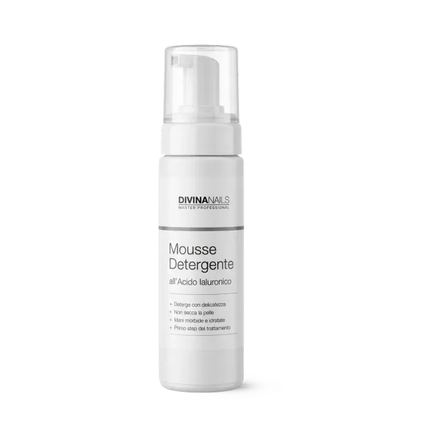 Diva Nails Mousse Acido Ialuronico detergente mani 200ml delicata
