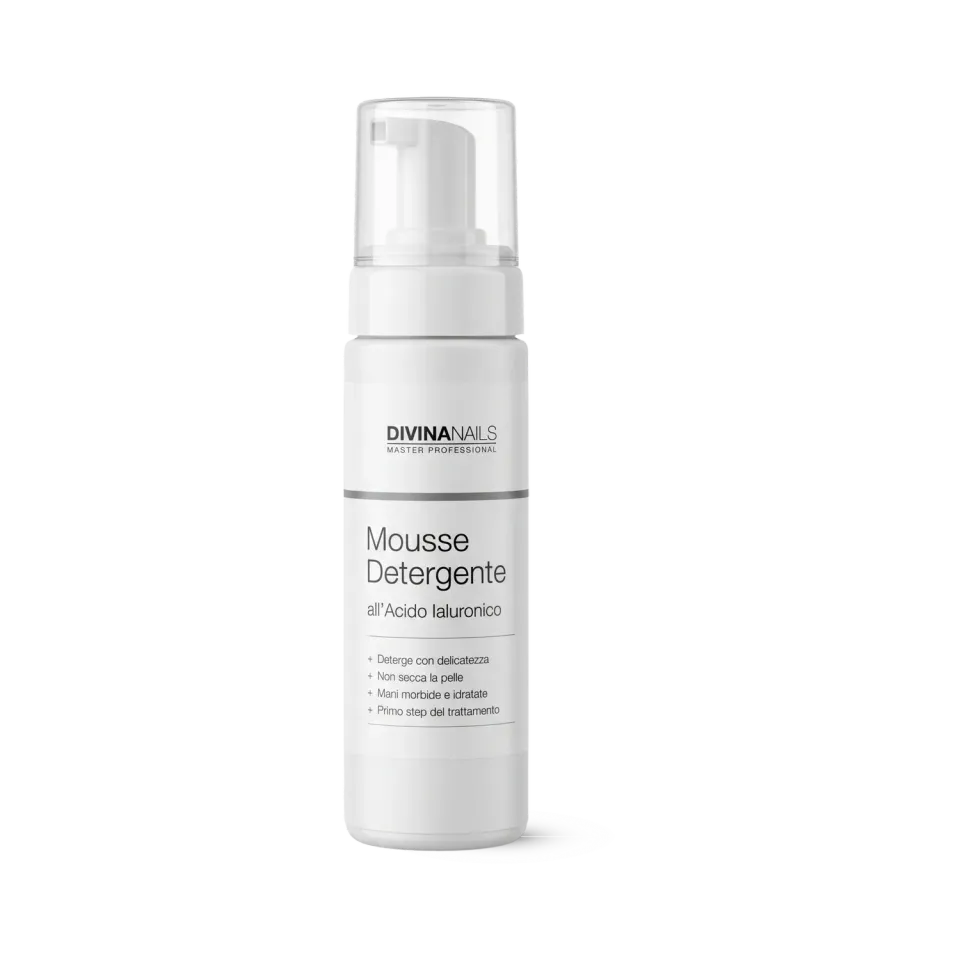 Diva Nails Mousse Acido Ialuronico detergente mani 200ml delicata