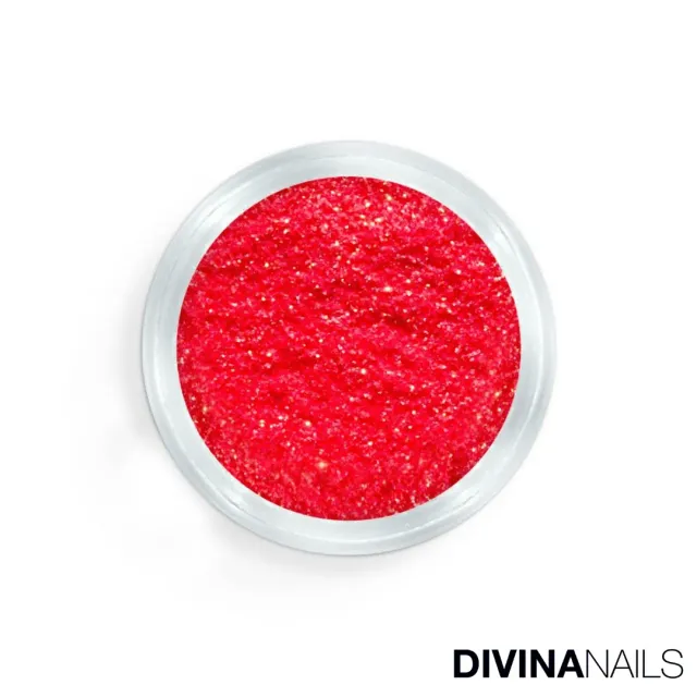 Diva Nails Crystal Holo Neon Gold polvere glitter unghie 2g