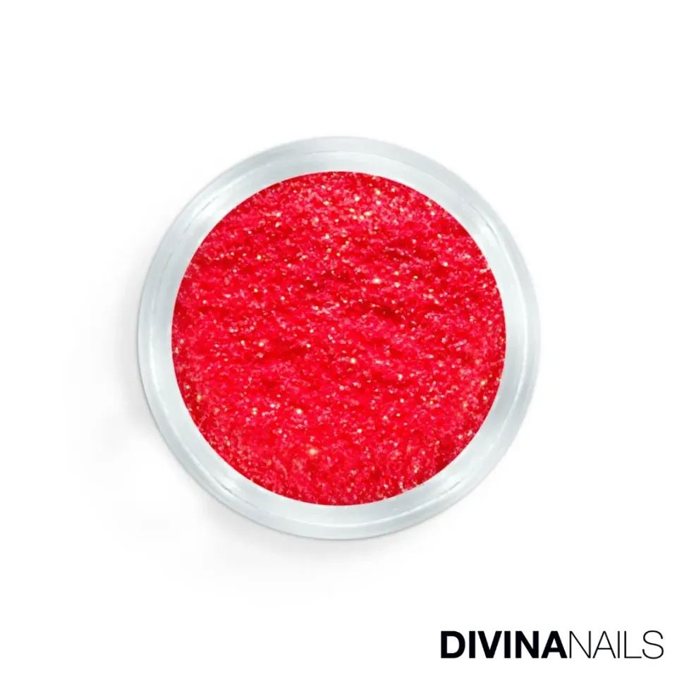 Diva Nails Crystal Holo Neon Gold polvere glitter unghie 2g
