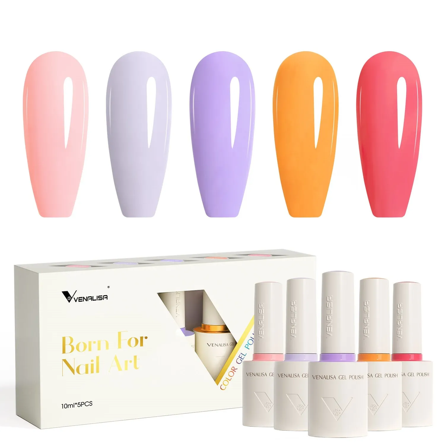Venalisa Sunset Mirage smalto gel 5 colori 10ml hema free