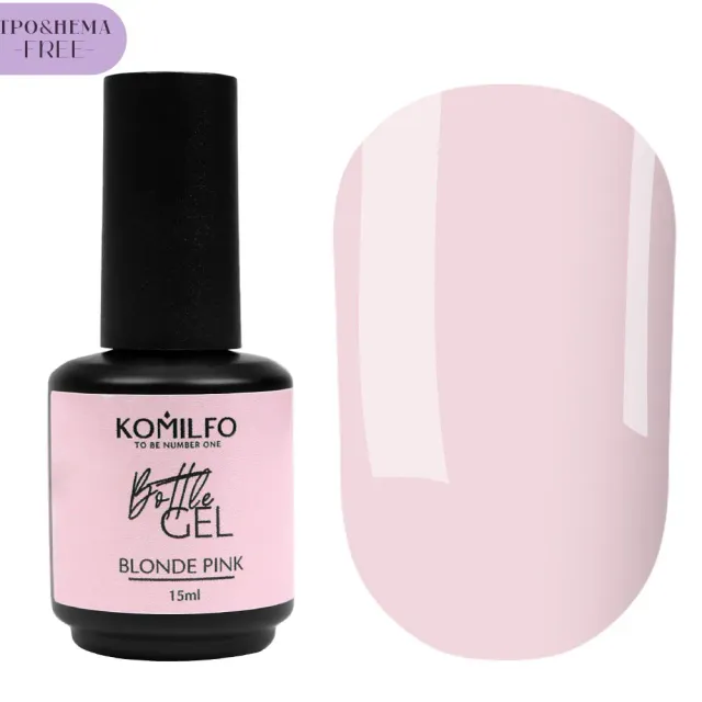 Komilfo Bottle Gel Blonde Pink gel bottiglia 15 ml