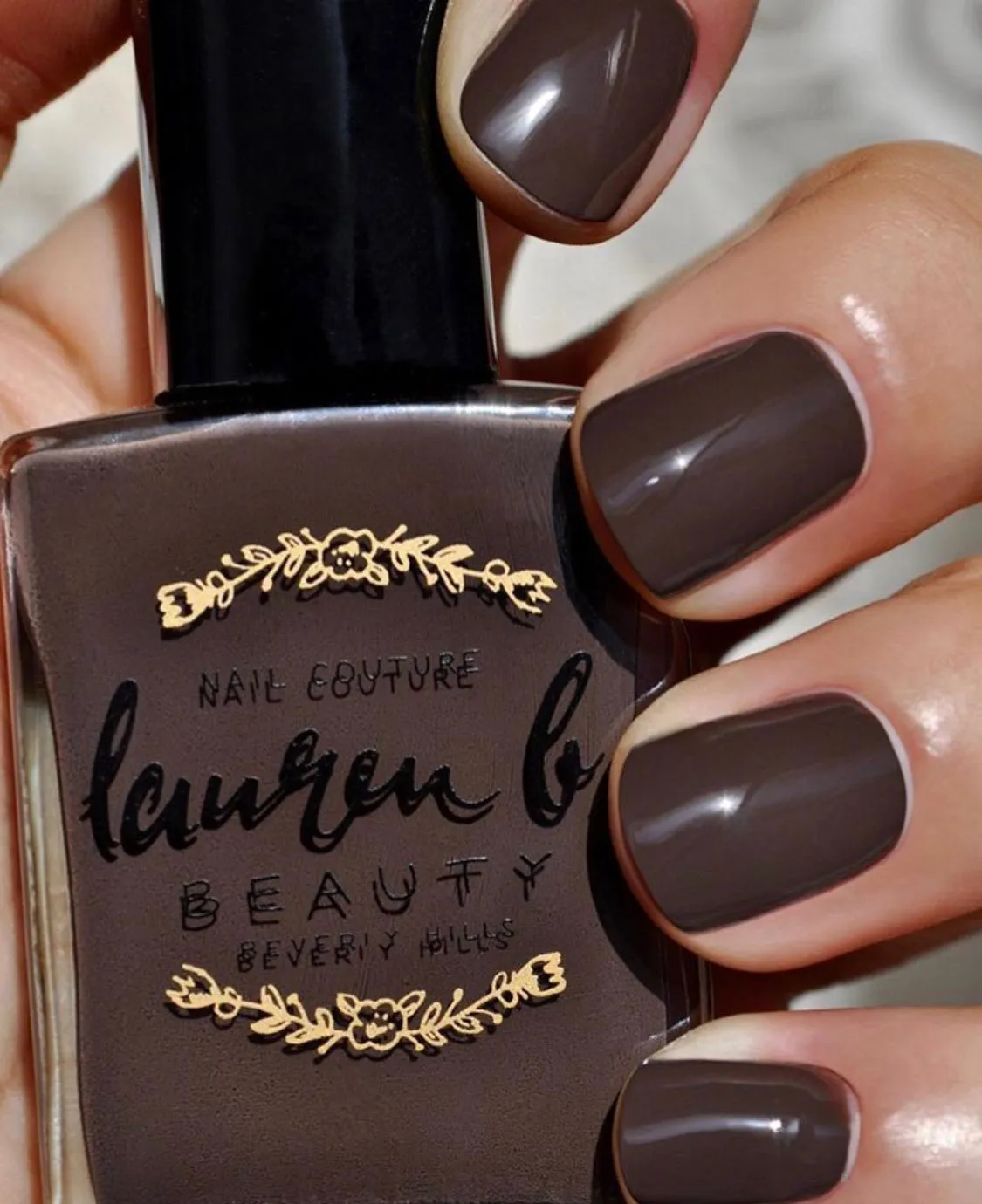 Lauren B Beauty Nude No. 5 smalto nude espresso vegan