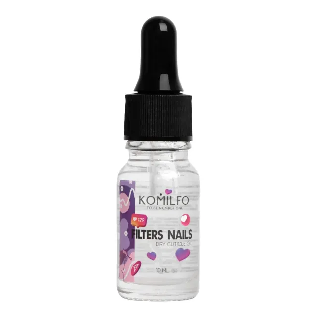 Komilfo Filters Nails olio cuticole secco 10 ml shimmer